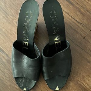 Chanel wedges